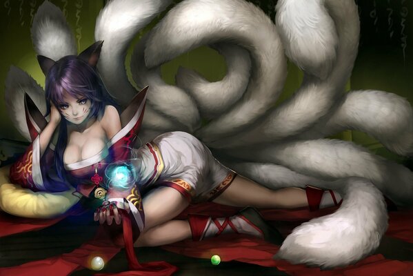 Personnage du jeu League of Legends dans une posture attrayante