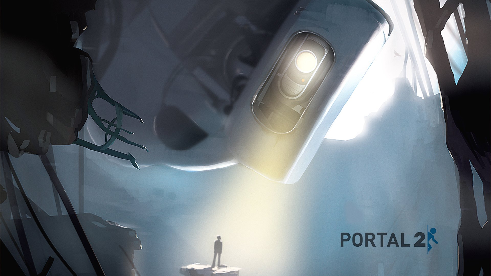 portal portal 2 człowiek robot glados glados światło