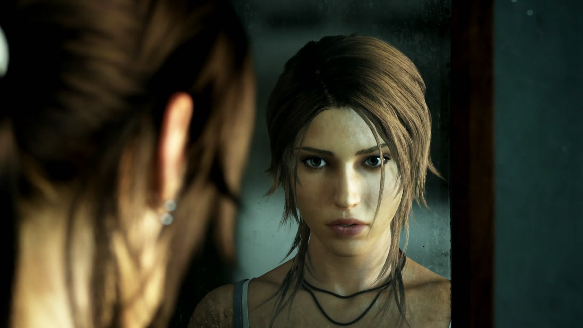 tomb raider lara croft ragazza faccia