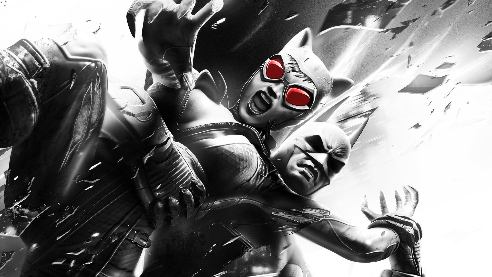 batman arkham city town gotham catwoman fight