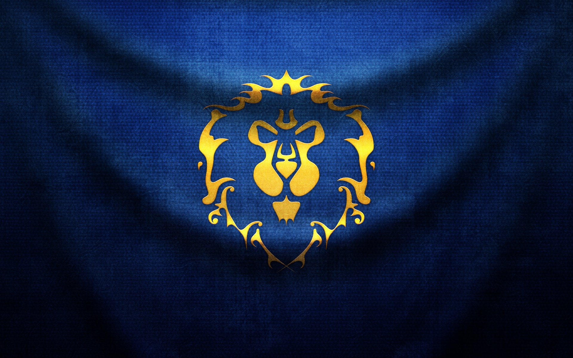 mundo de warcraft wow bandera león pliegues tela