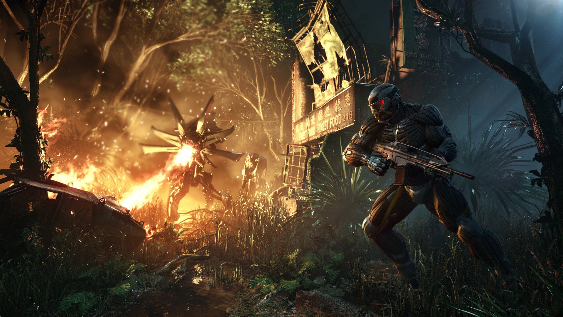 crysis 3 crytek apocalipsis nanocastium explosión ciudad selva