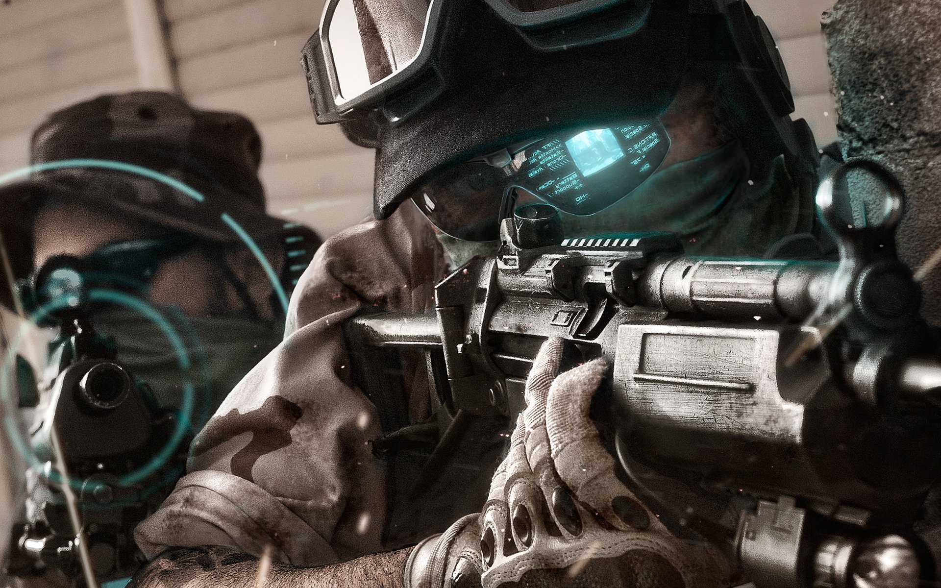 ghost recon: future soldier detachment of the ghost tom clancy s weapon men hologram sunglasses gloves sight machines camouflage