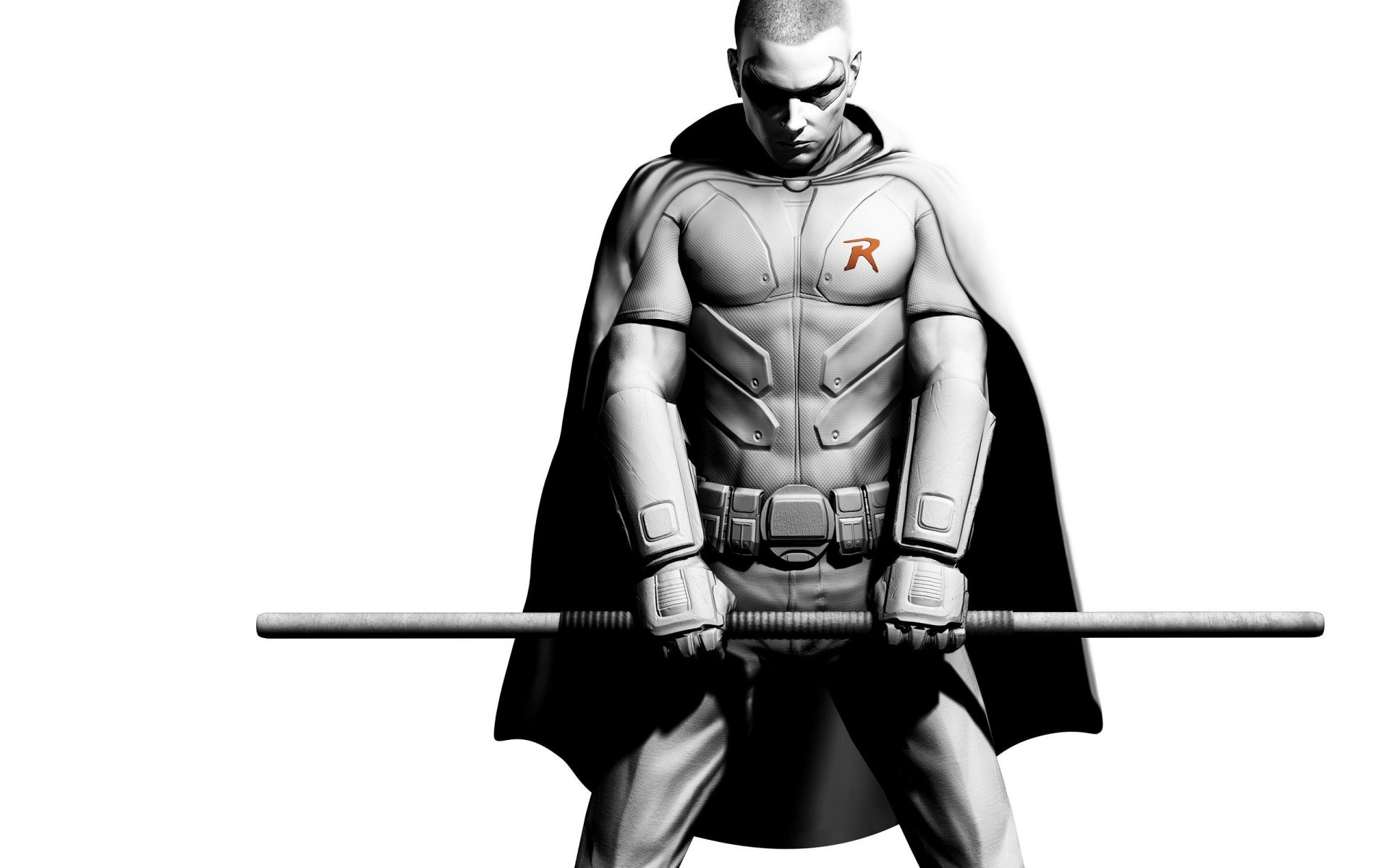 robin batman batman arkham city cómic palo batman juego fondo de pantalla arte blanco y negro