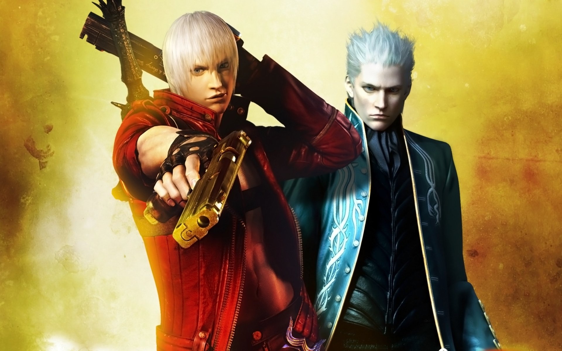 devil may cry 3 dmc обои игры пробуждения данте специальный выпуск данте вергилий демоны братьев меч оружие восстание ebony&ivory братья ребеллион пистолеты