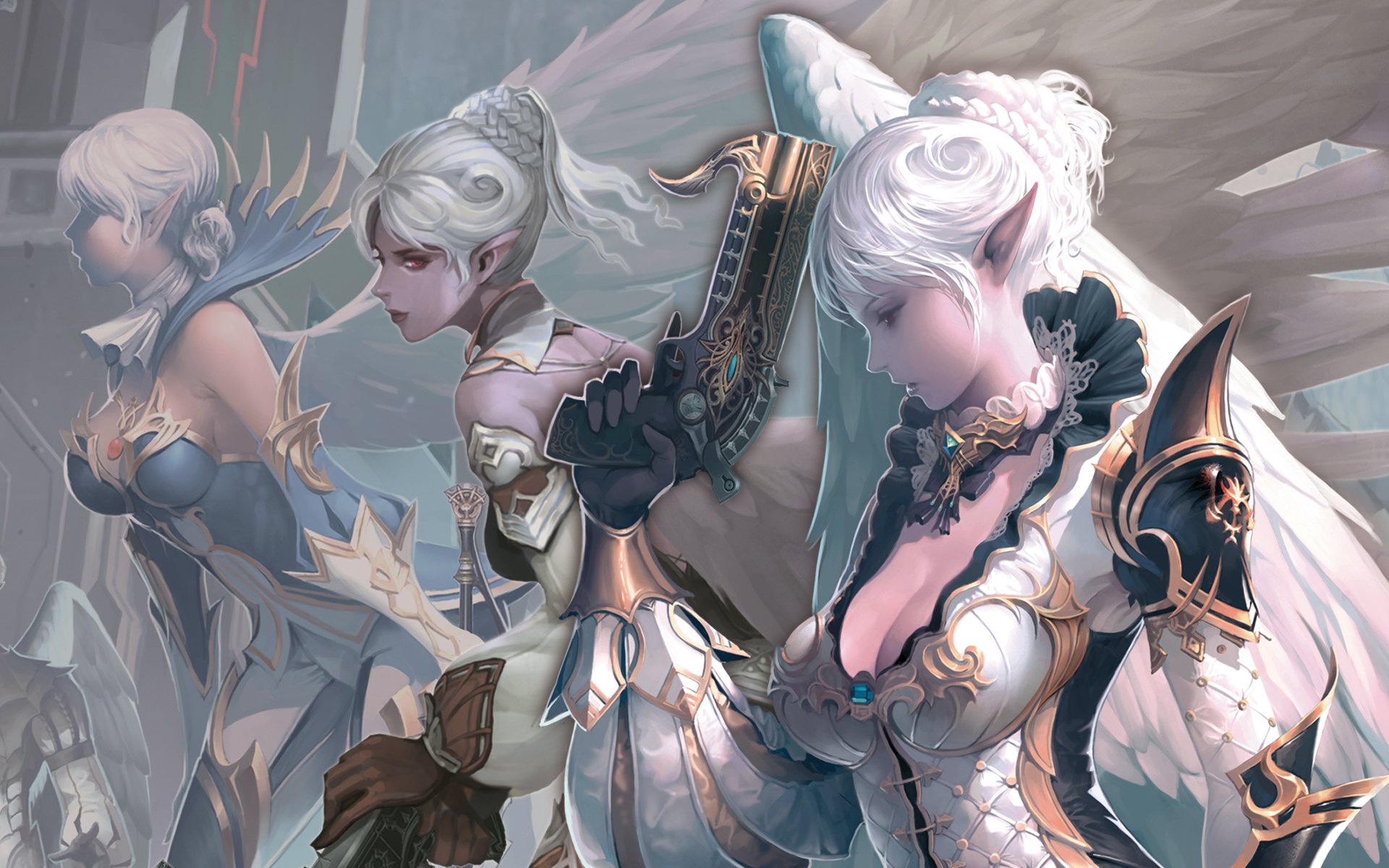 art lineage ii camael filles ailes armes