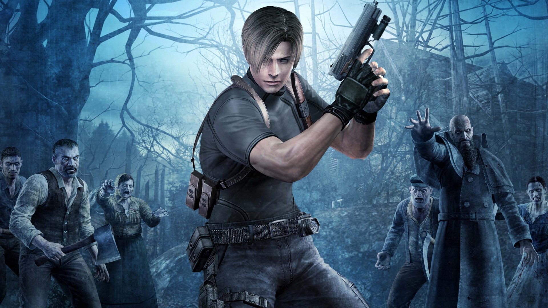 resident evil 4 re4 leon kennedy waffe pistole zombie horror