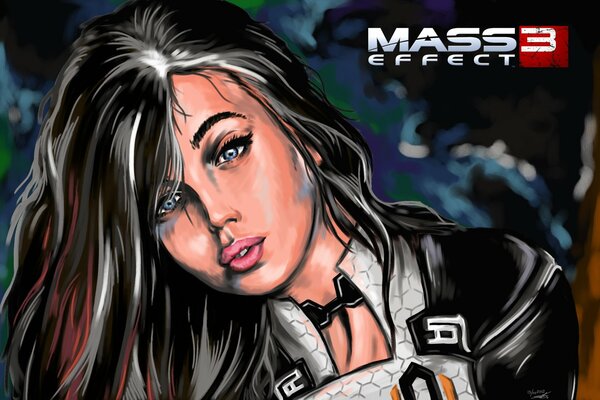Fan art by Daria Konovalova from the game Mass Effect