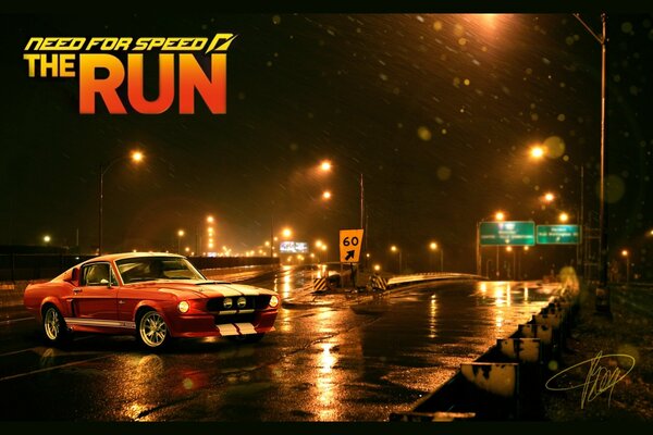 Screensaver from the game Need for Speed