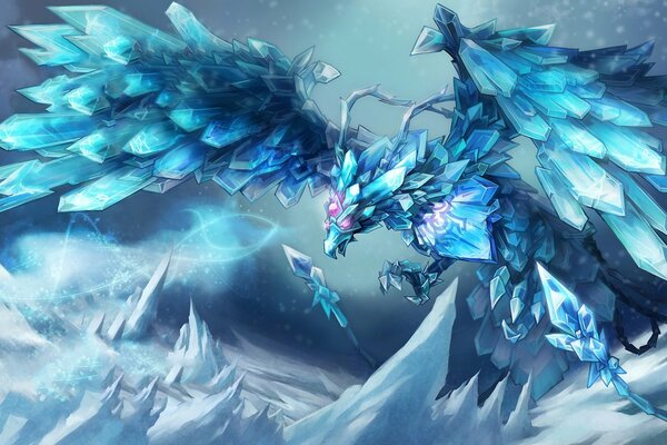 Uccello di ghiaccio cristalli magici League of Legends
