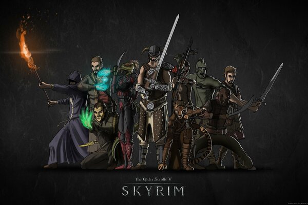 Skyrim, Nord, kajit, Imperial, leśny Elf, wysoki Elf, Ork, Breton, redgard, Argonian, wszystkie rasy