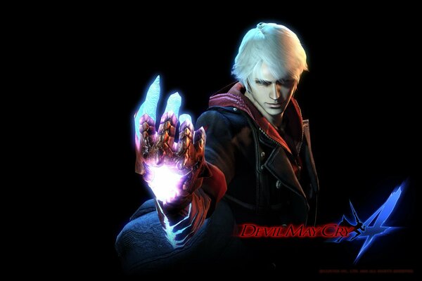 Poster of the game dmc 4 with a demonic hand