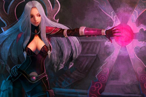 The girl from the computer game League of Legends