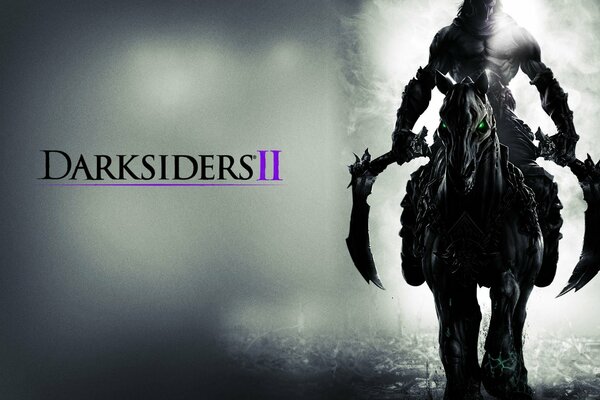 Darksiders 2, computer game, sinister rider, black rider