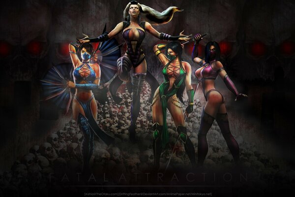 Mortal Kombat en la computadora. Héroes femeninos