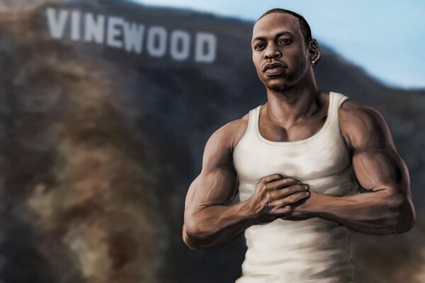 Carl Johnson z gry GTA San Andreas