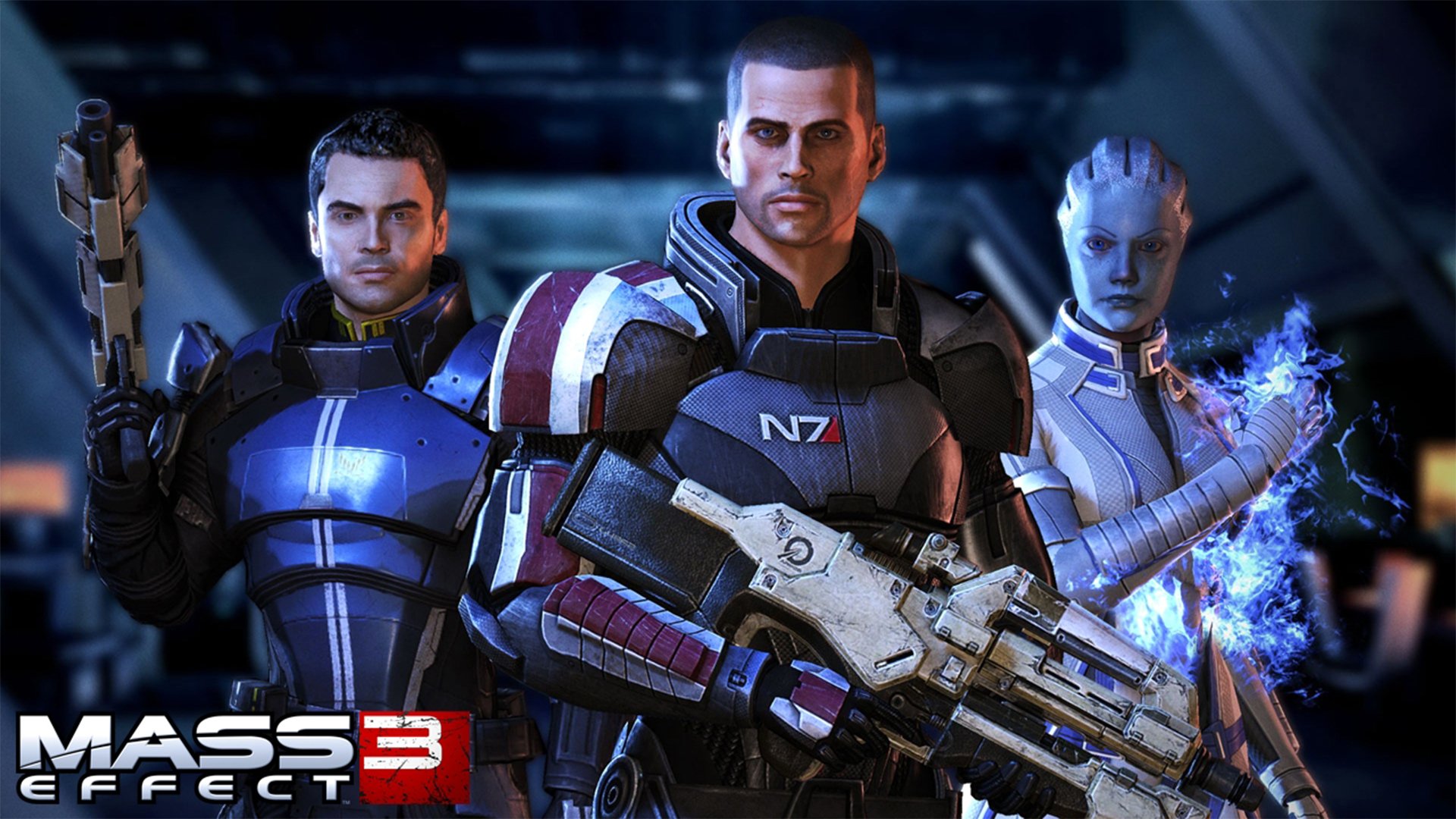 mass effect 3 шепард кайден лиара