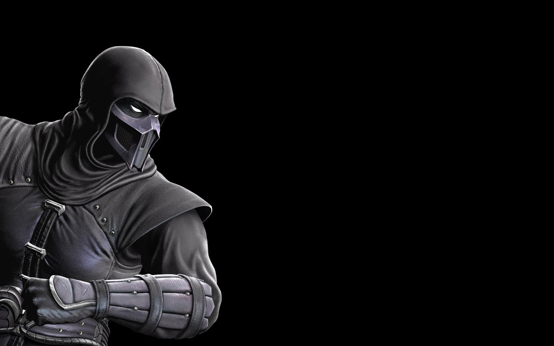 mortal kombat noob saibot czarne tło czarny