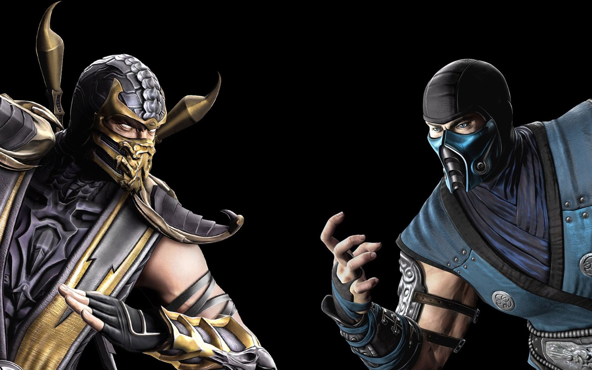 mk9 escorpión sub-zero máscaras