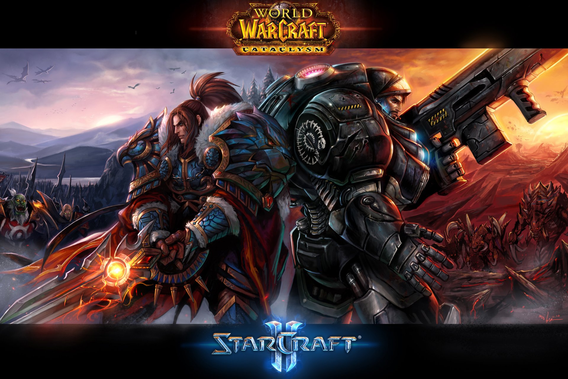 mondo di warcraft starcraft paracadutista guerriero