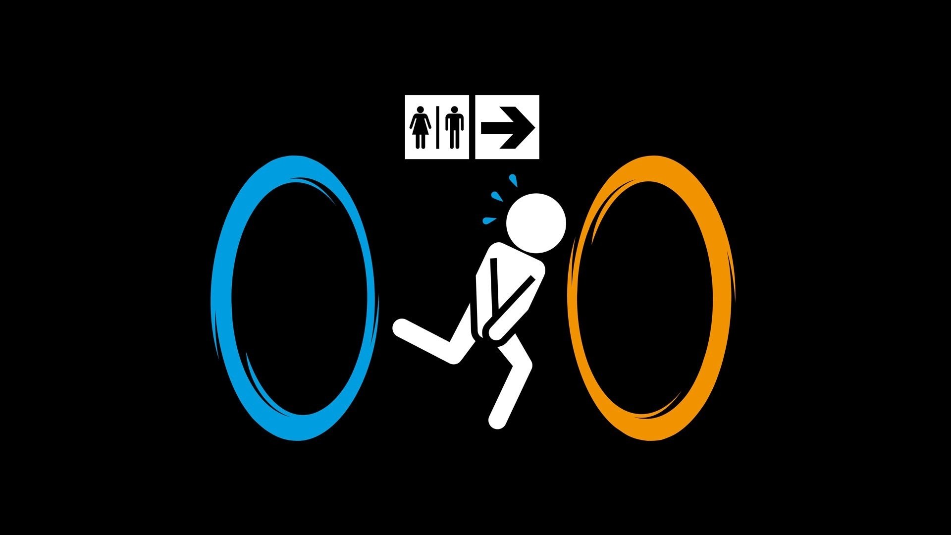 portal 2 portal toilette humor