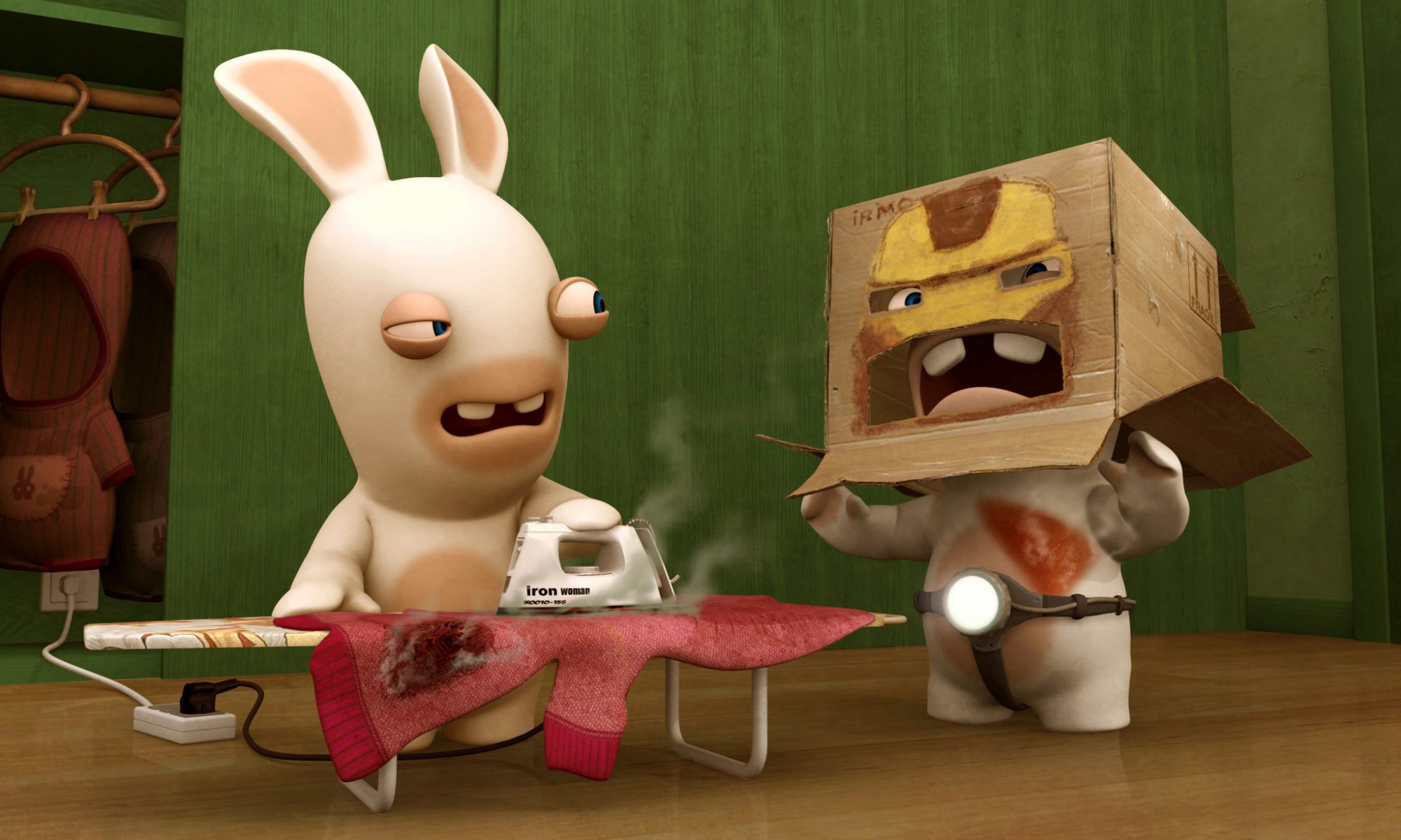 rabbids delirium rabbids kaninchen eisen iron man