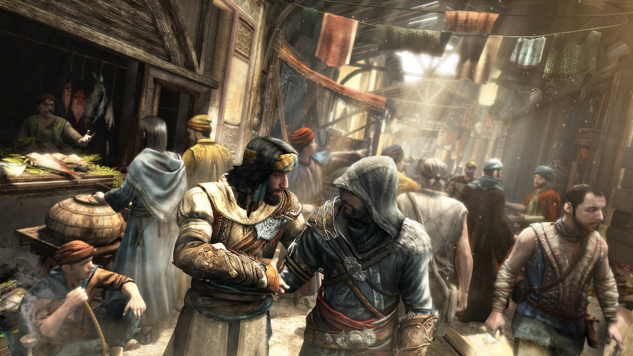 assassins creed revelación ezio mercado