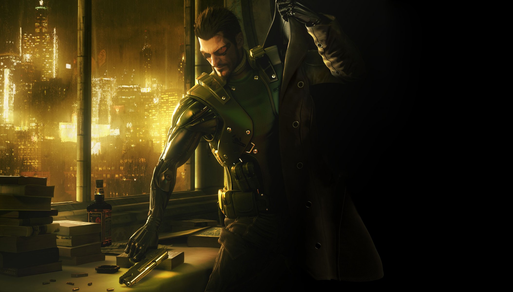 deus ex human revolution adam jensen square enix deus ex capa pistola