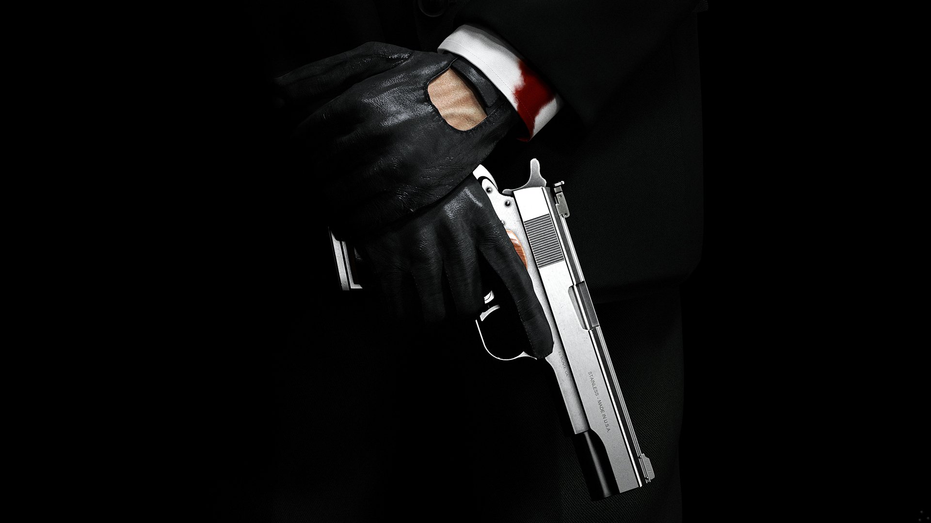 hitman absolution tueur sang manche pistolet gants