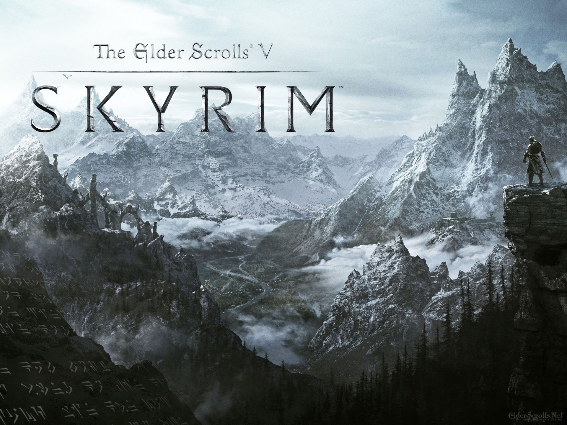 the elder scrolls skyrim скайрим дувакин горы снег долина