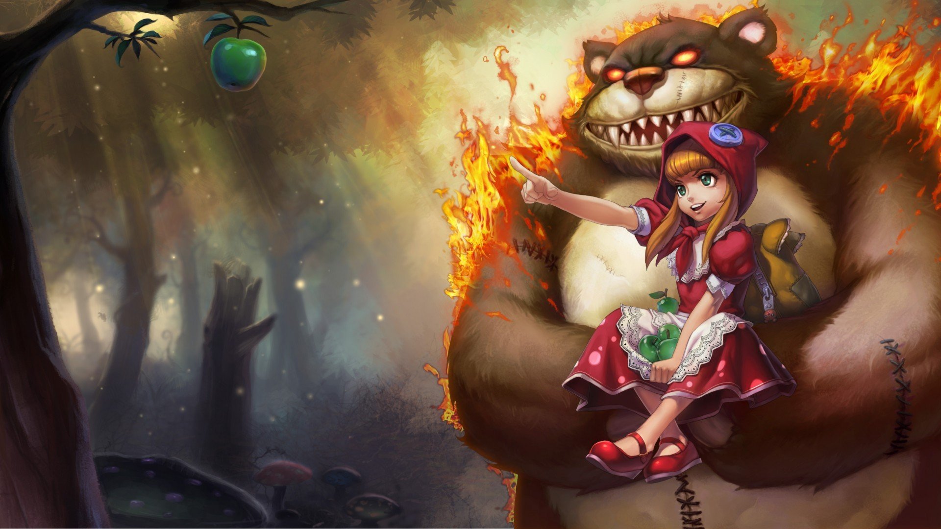 girl bear apple league of legend