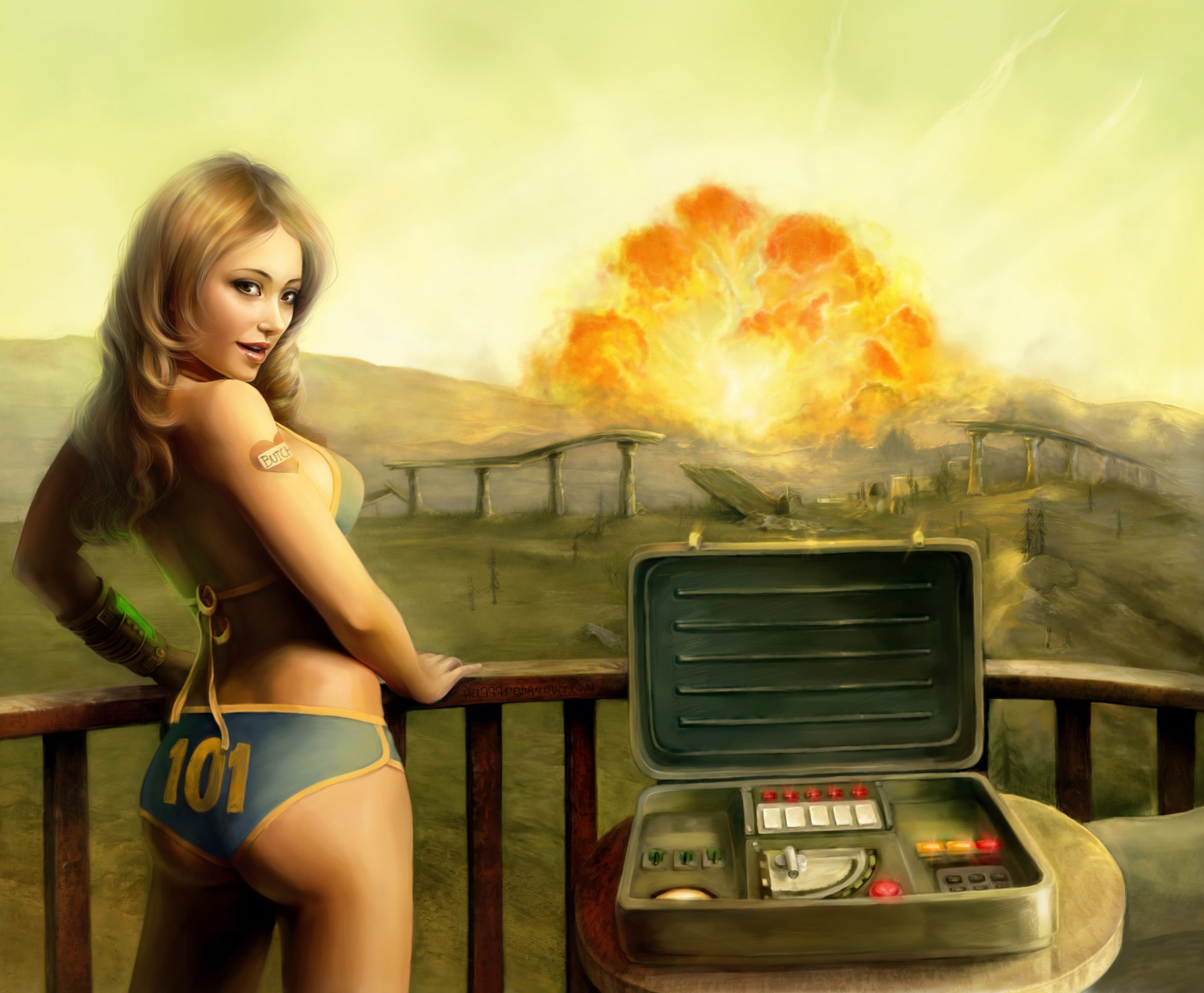 fallout 3 tenpenny bebé chica explosión