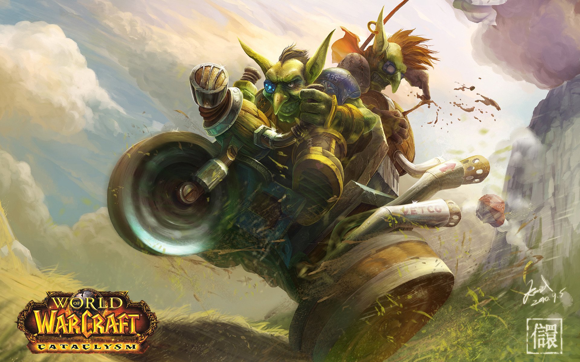 wow mundo de warcraft duendes carretilla ruedas