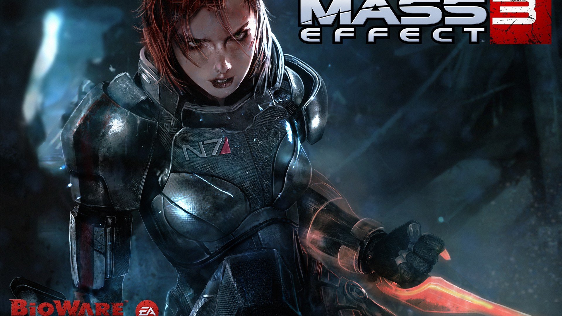 mass effect 3 shepard kobieta art patryk olejniczak