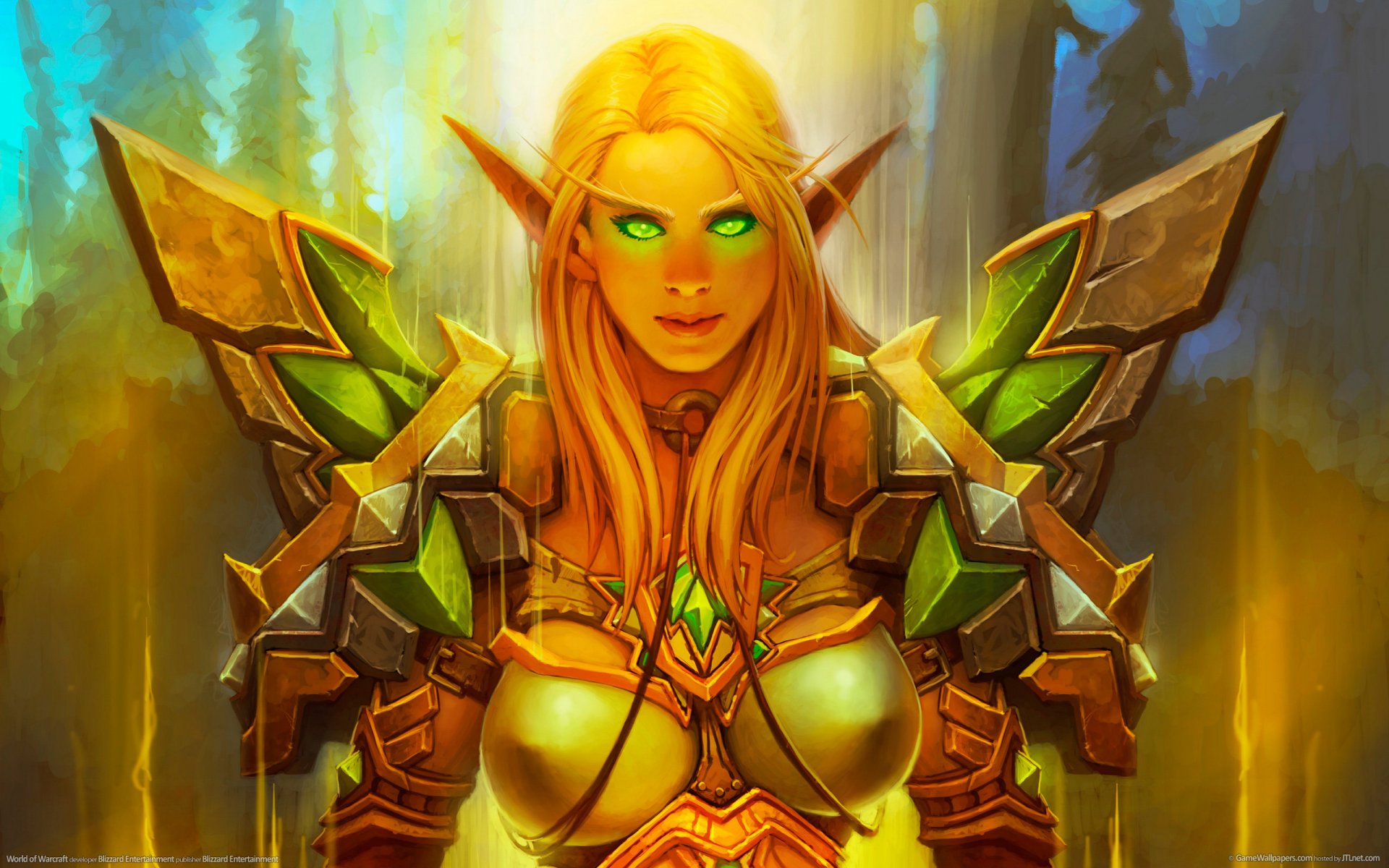 world of warcraft paladin blutelfe blutelfe grüne augen rüstung blizzard entertainment