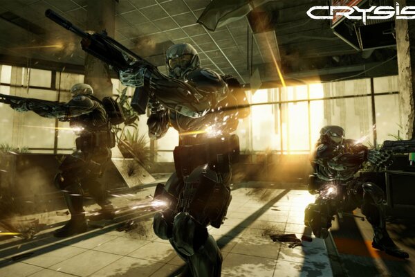 Und die Spezialeinheiten tragen Nanoanzüge. es ist crysis2