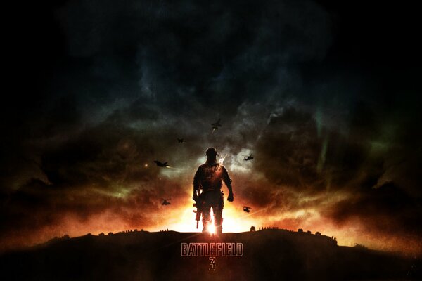 Silhouette eines Battlefield 3-Helden von electronic arts