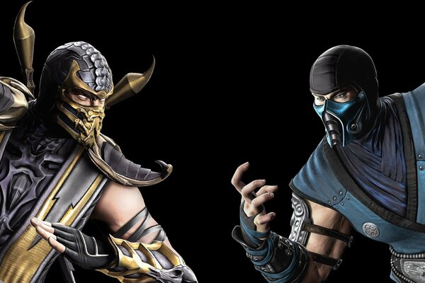 Scorpione vs sab-zero in Mortal Kombat