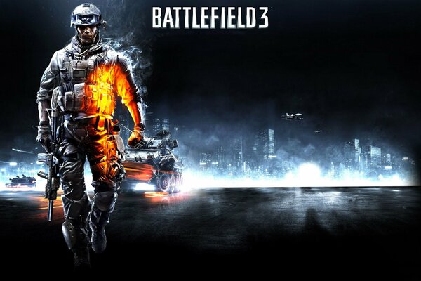 Battlefield 3. Luchador en el campo de batalla