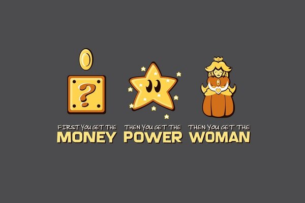 L argent, le pouvoir et les femmes dans super Mario