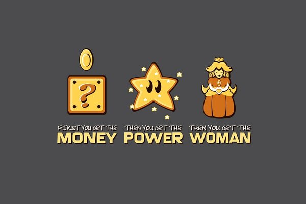 Деньги, сила и женщины в супер марио