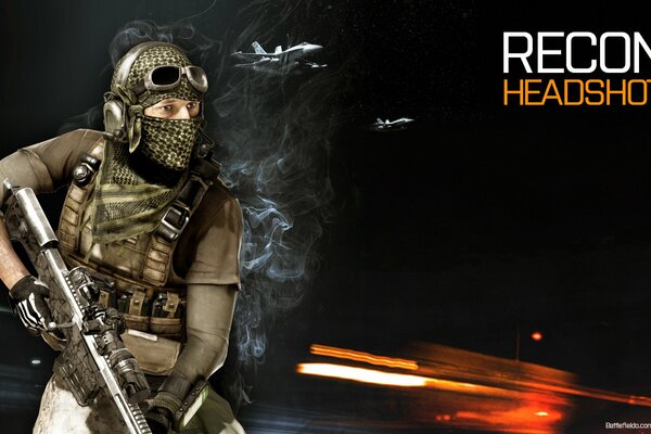 Character Recon headshot battlefield3