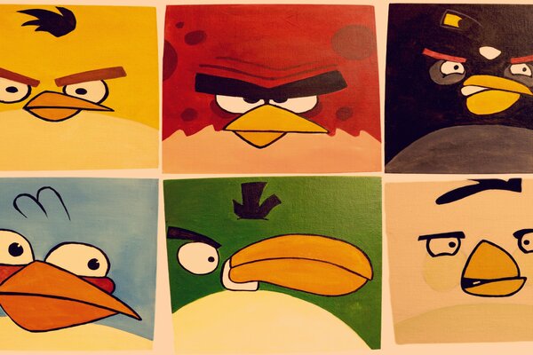 Photos d oiseaux du jeu Angry Birds