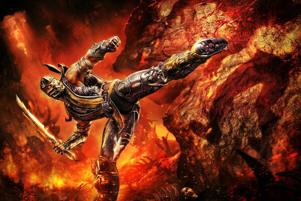 Scorpion Fire stand di mortal combat