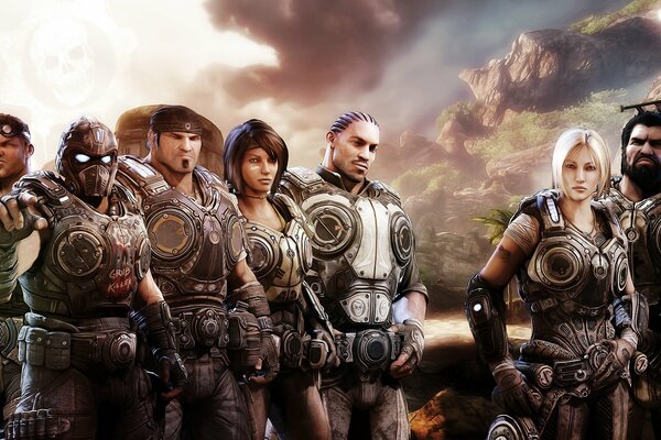 Personaggi del gioco per computer Gears of War 3