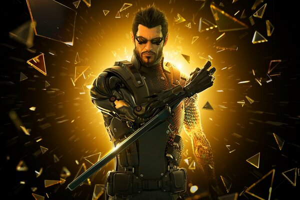 El personaje de Adam Jensen en carne y hueso