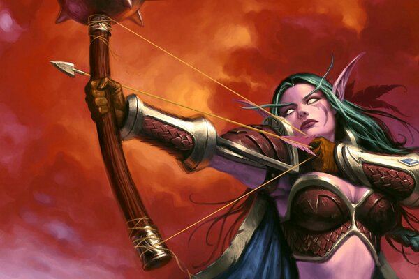 The huntress from the world of warcraft is looking for you