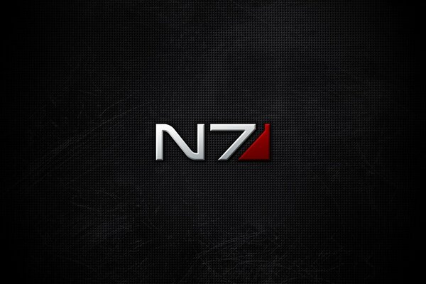 N7-Logo auf absolut schwarzem Hintergrund