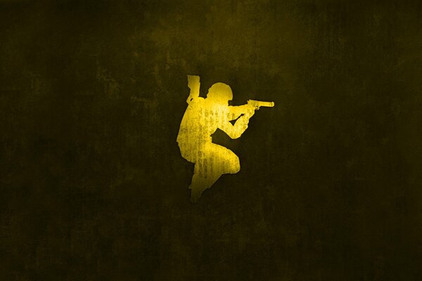 Special forces in gold from the counter strike source