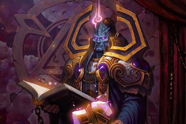 World of warcraft, Draenei Paladin mit Buch